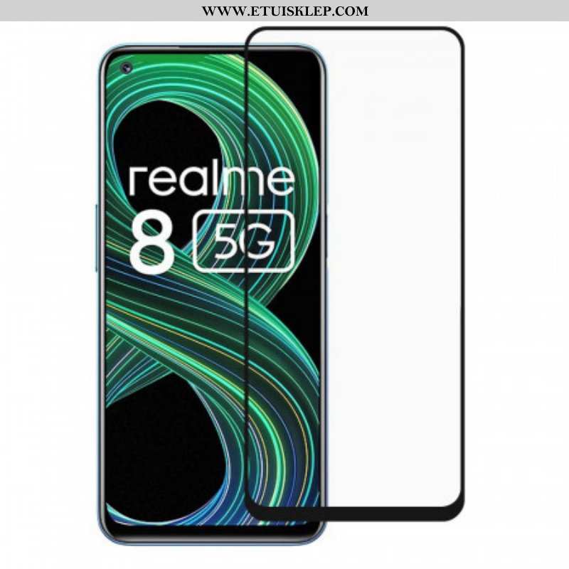 Zabezpieczenie Ekranu Ze Szkła Hartowanego Realme 8 5G Z Czarną Krawędzią